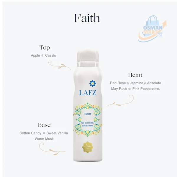 LAFZ Halal No Alcohol Perfume Faith  | Osman Mart - Image 4