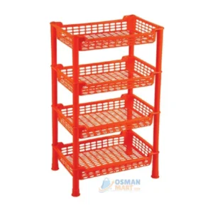 4 Step Beauty Rack – Red | RFL Plastic Multi-Purpose Organizer