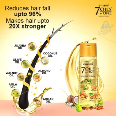 Emami 7 Oils in One Non Sticky Hair Oil - Image 2