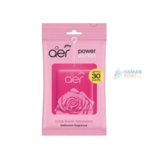 Godrej Aer Power Pocket Bathroom Fragrance – Rose Fresh Blossom | 30 Days of Continuous Freshness