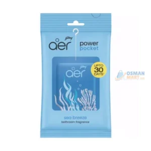 Godrej Aer Power Pocket Bathroom Fragrance – Sea Breeze | Long-Lasting Freshness up to 30 Days