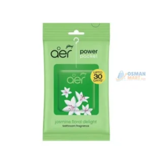 Godrej Aer Power Pocket Bathroom Fragrance – Jasmine Floral Delight | Long-Lasting 30-Day Freshness