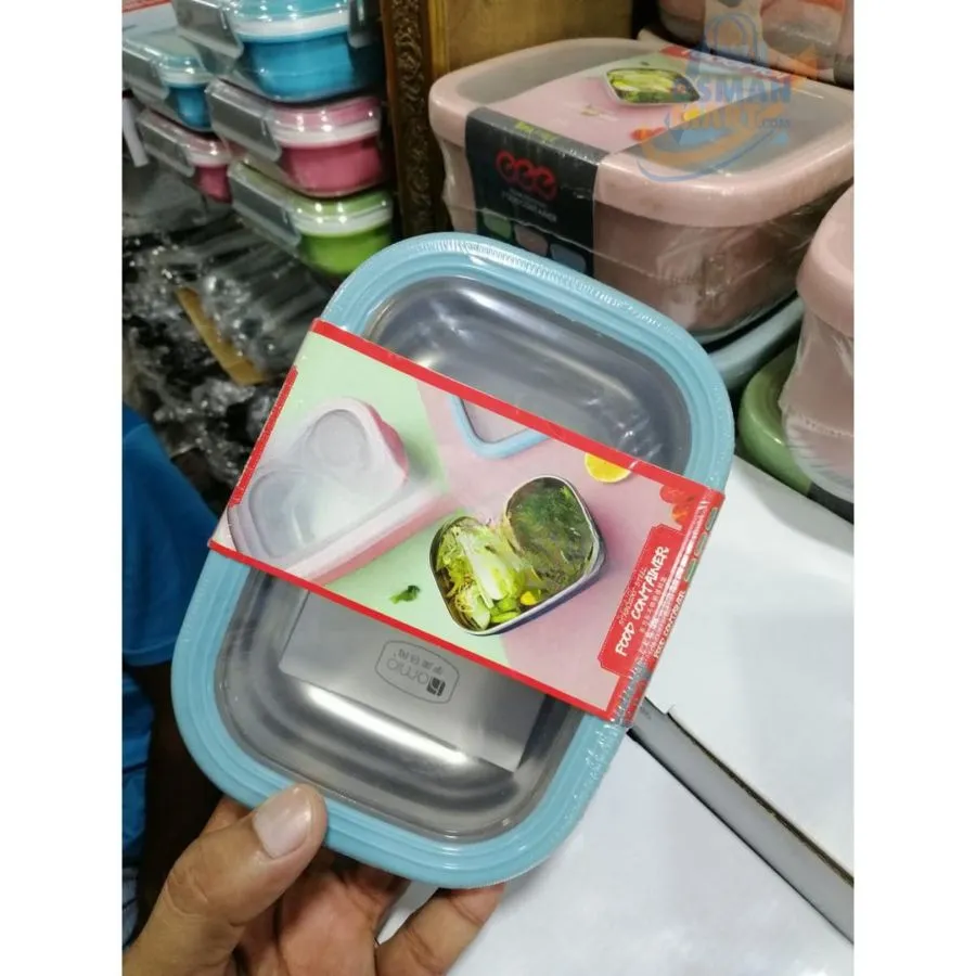 Stainless Steel Tiffin Lunch Box Leak Proof BPAfree 820 ml | Osman Mart - Image 2