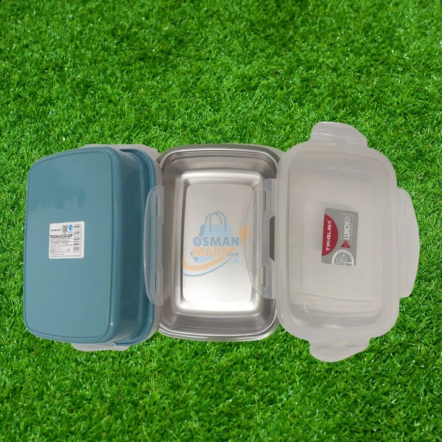 Stainless Steel Tiffin Lunch Box Leak Proof BPAfree 820 ml | Osman Mart - Image 3