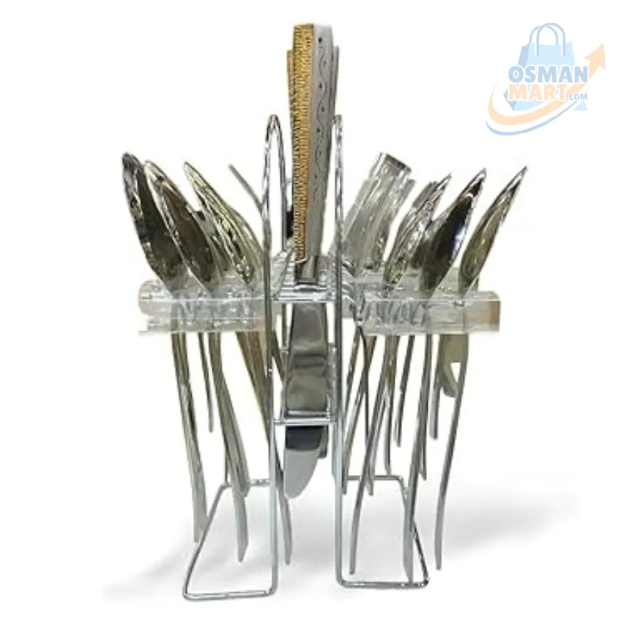 Stainless steel Cutlery set-24 Pieces -For Break fast , Lunch ,Dinner etc | Osman Mart - Image 3