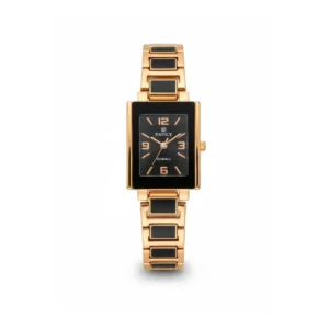 Elegant Black & Gold Women’s Fashion Watch
